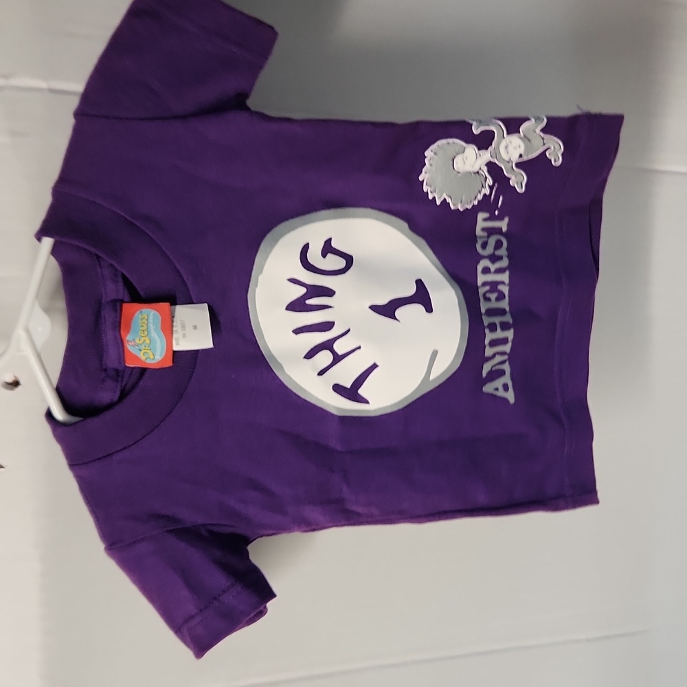 EUC Dr Suess Amherst Thing 1 Girls sz 6M tshirt 100% cotton